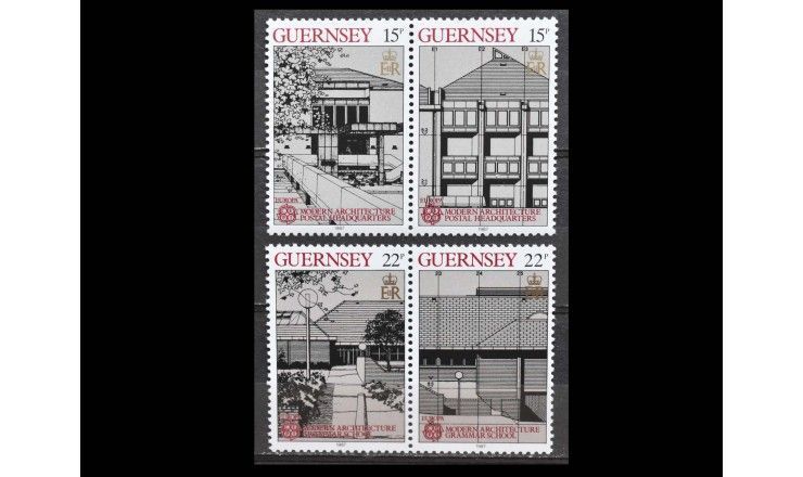 Гернси 1987 г. "Европа: Современная архитектура"
