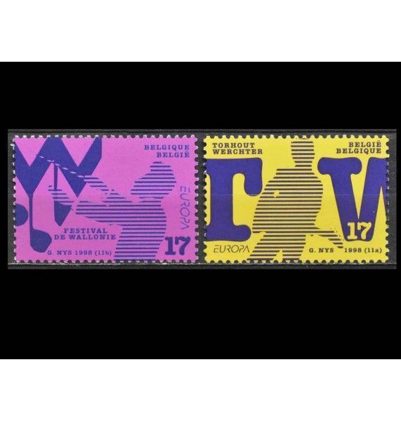 Бельгия 1998 г. "Европа: Праздники и фестивали"