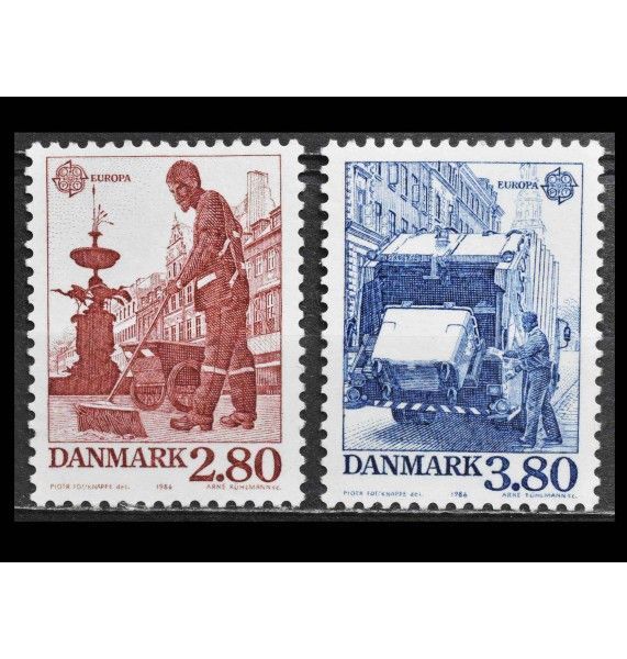 Дания 1986 г. "Европа: Защита окружающей среды"