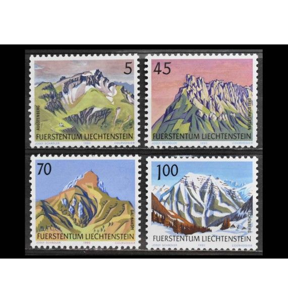 Лихтенштейн 1990 г. "Горы"