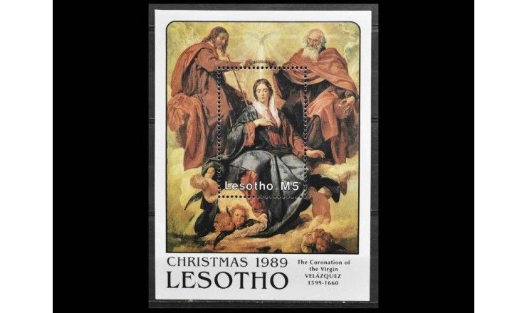 Лесото 1989 г. "Рождество - картины Д. Веласкеса"