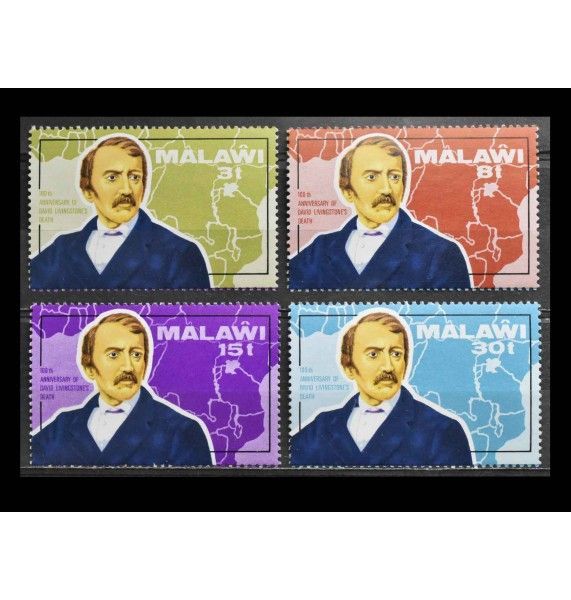 Малави 1973 г. "100 лет со дня смерти Давида Ливингстона"
