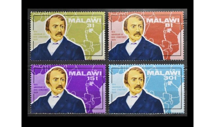 Малави 1973 г. "100 лет со дня смерти Давида Ливингстона"
