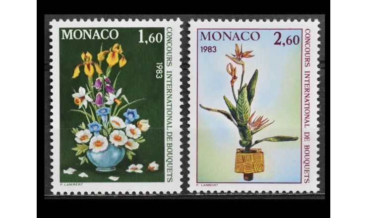 Монако 1982 г. "Международный конкурс цветочных букетов, Монте-Карло"