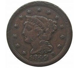 США 1 цент 1849 г.