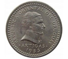 Уругвай 1 сентесимо 1953 г.