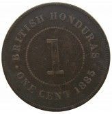 Британский Гондурас 1 цент 1885 г.