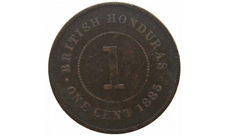 Британский Гондурас 1 цент 1885 г.