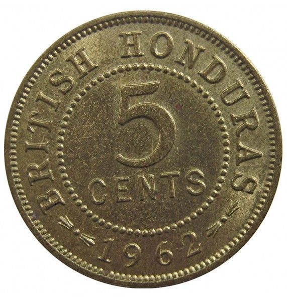 Британский Гондурас 5 центов 1962 г.