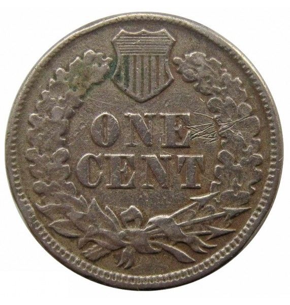 США 1 цент 1860 г.