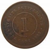 Стрейтс Сетлментс 1 цент 1887 г.