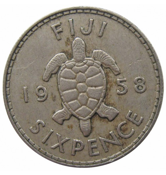Фиджи 6 пенсов 1958 г.