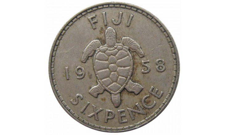 Фиджи 6 пенсов 1958 г.