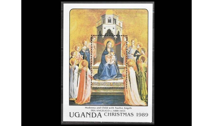 Уганда 1989 г. "Рождество"