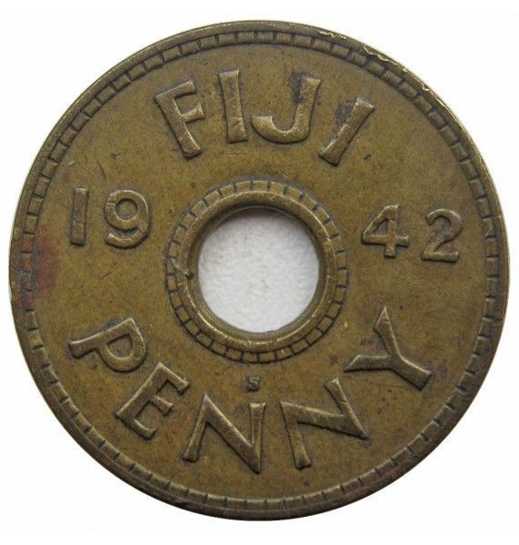 Фиджи 1 пенни 1942 г.