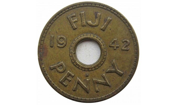 Фиджи 1 пенни 1942 г.