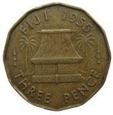 Фиджи 3 пенса 1955 г.