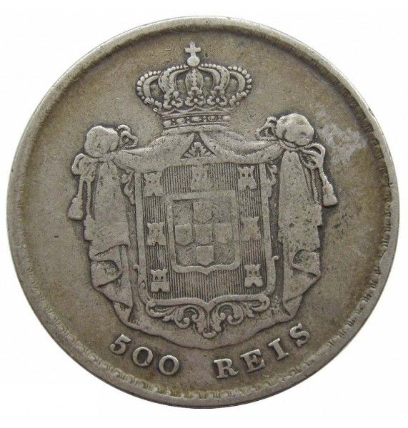 Португалия 500 рейс 1858 г.