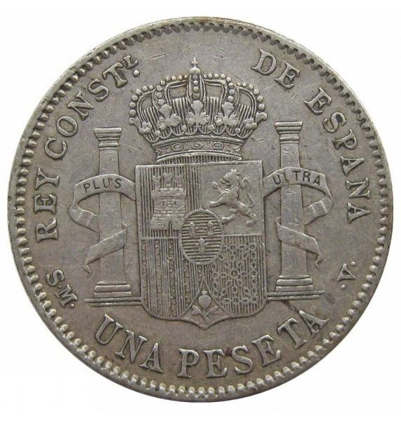 Испания 1 песета 1900 г. SM-V