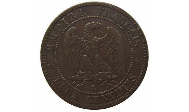 Франция 2 сантима 1861 г. A