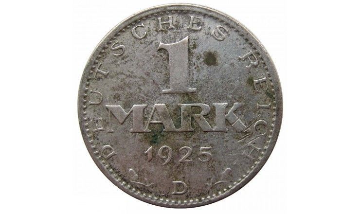 Германия 1 марка 1925 г. D