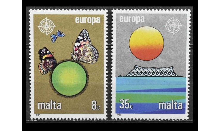 Мальта 1986 г. "Европа: Защита окружающей среды"