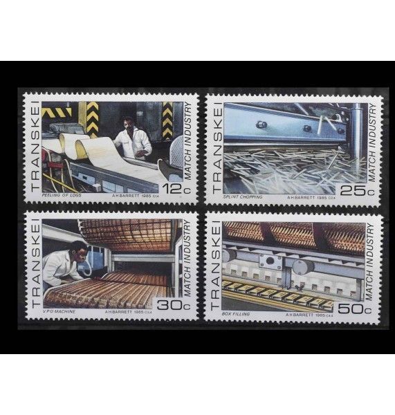 Транскей 1985 г. "Производство спичек"