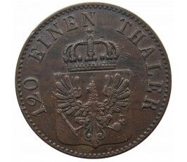 Пруссия 3 пфеннига 1852 г. A