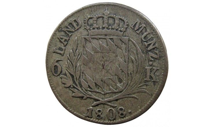 Бавария 6 крейцеров 1808 г.