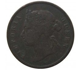 Стрейтс Сетлментс 1 цент 1875 г.