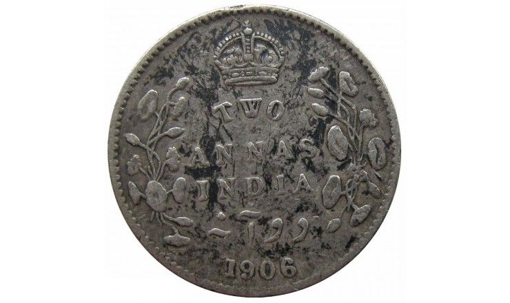 Индия 2 анны 1906 г.