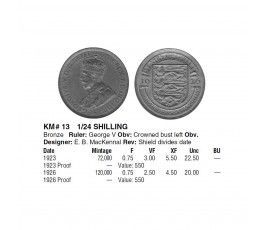 Джерси 1/24 шиллинга 1923 г.