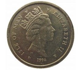 Остров Мэн 1 фунт 1994 г. AA Остров Мэн 1 фунт 1994 г. AA