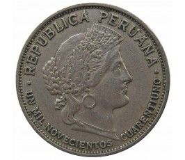 Перу 10 сентаво 1941 г.