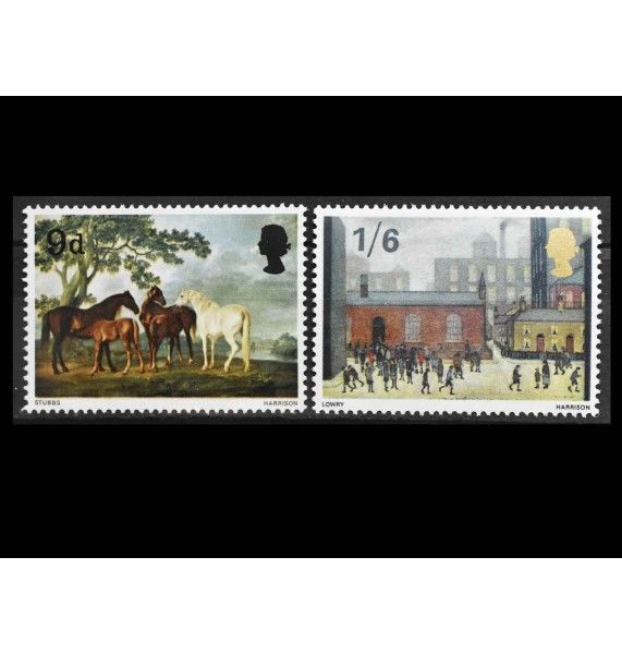 Великобритания 1967 г. "Британские картины"
