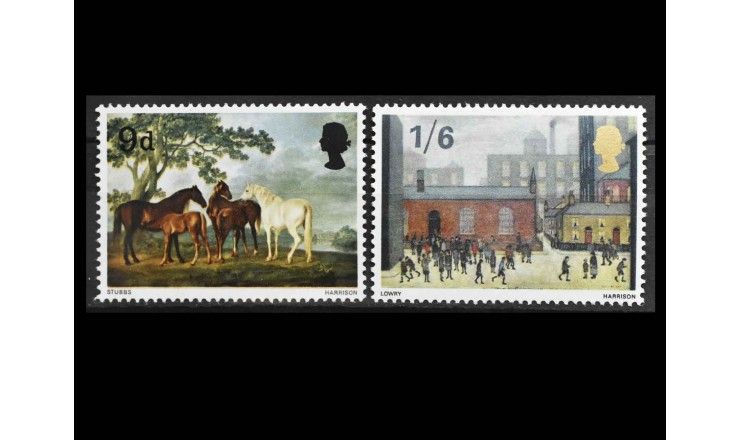 Великобритания 1967 г. "Британские картины"