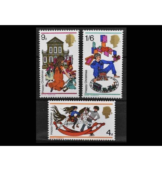 Великобритания 1968 г. "Рождество: Детские игрушки"