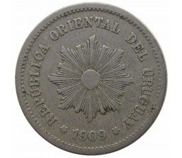 Уругвай 5 сентесимо 1909 г.