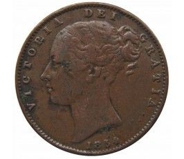 Великобритания 1 фартинг 1854 г.