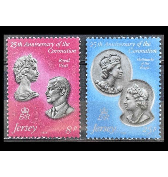 Джерси 1978 г. " 25 лет коронации королевы Елизаветы II"