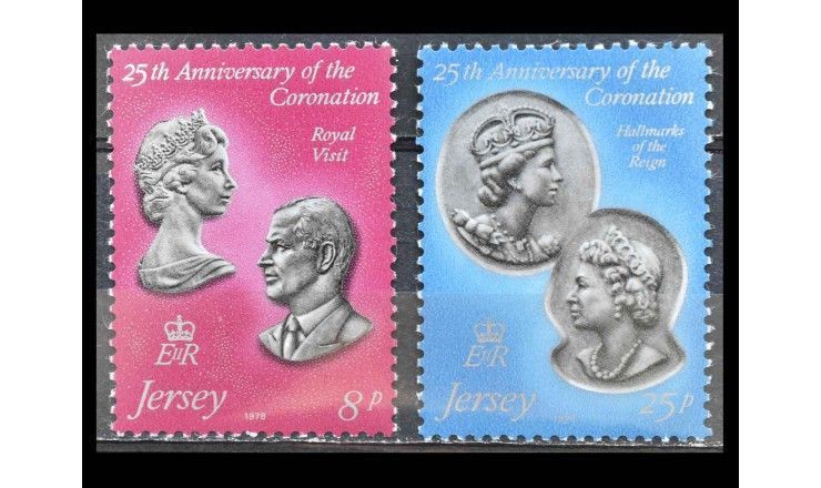 Джерси 1978 г. " 25 лет коронации королевы Елизаветы II"