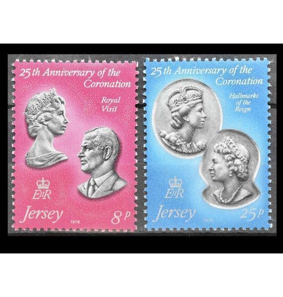 Джерси 1978 г. " 25 лет коронации королевы Елизаветы II"