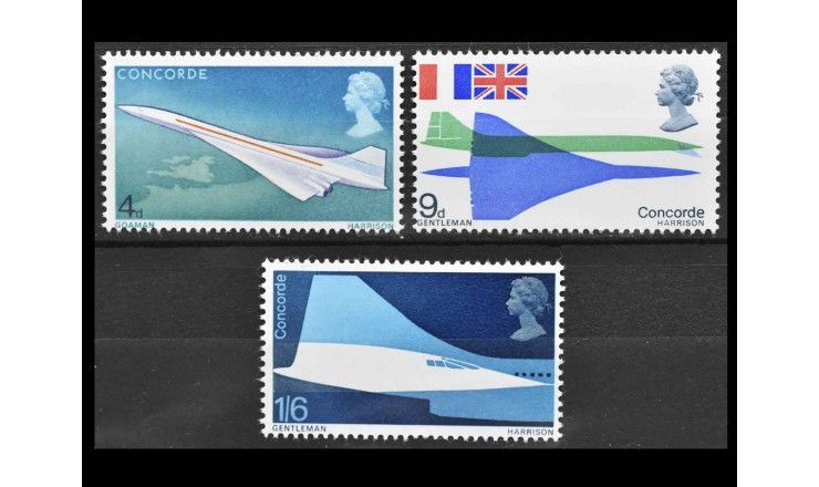 Великобритания 1969 г. "Первый полет "Конкорда"
