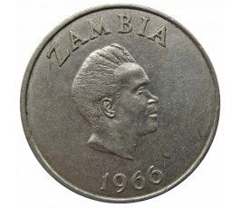 Замбия 1 шиллинг 1966 г.