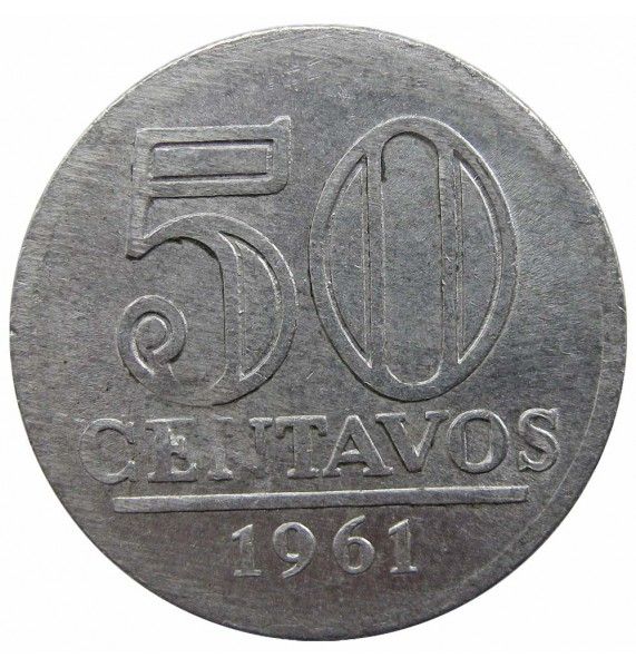 Бразилия 50 сентаво 1961 г.