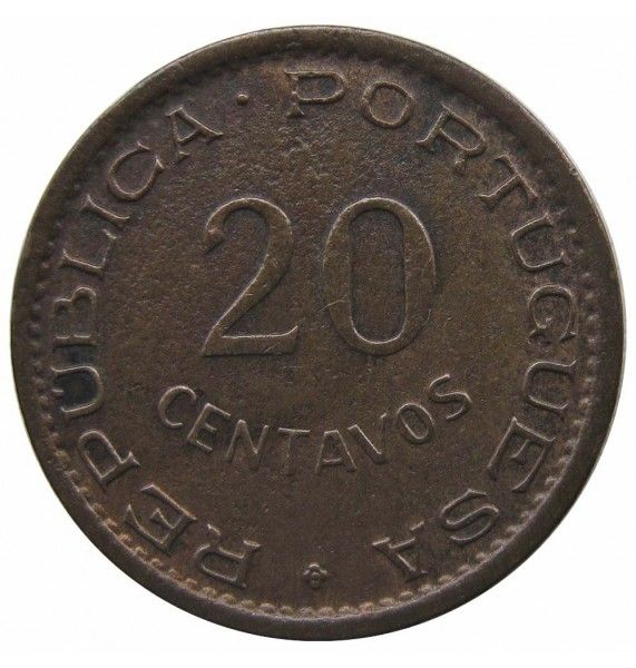 Ангола 20 сентаво 1948 г. (300 лет войне за Независимость) 