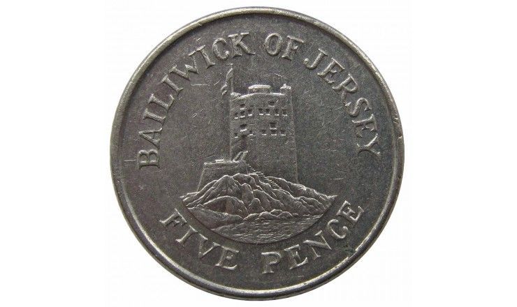 Джерси 5 пенсов 1990 г.