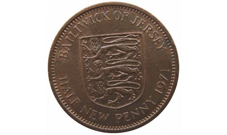 Джерси 1/2 нового пенни 1971 г.
