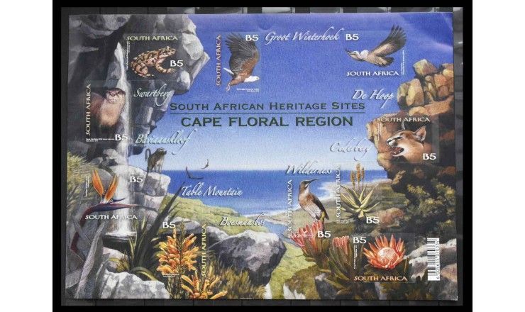 ЮАР 2011 г. "Капская флористическая область" (самоклейки)