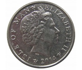 Остров Мэн 5 пенсов 2014 г. AB